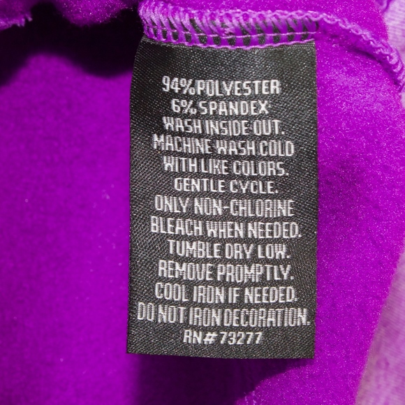 NEW Fila Sport Purple Thumbholes Sweatshirt Size S - Picture 6 of 8